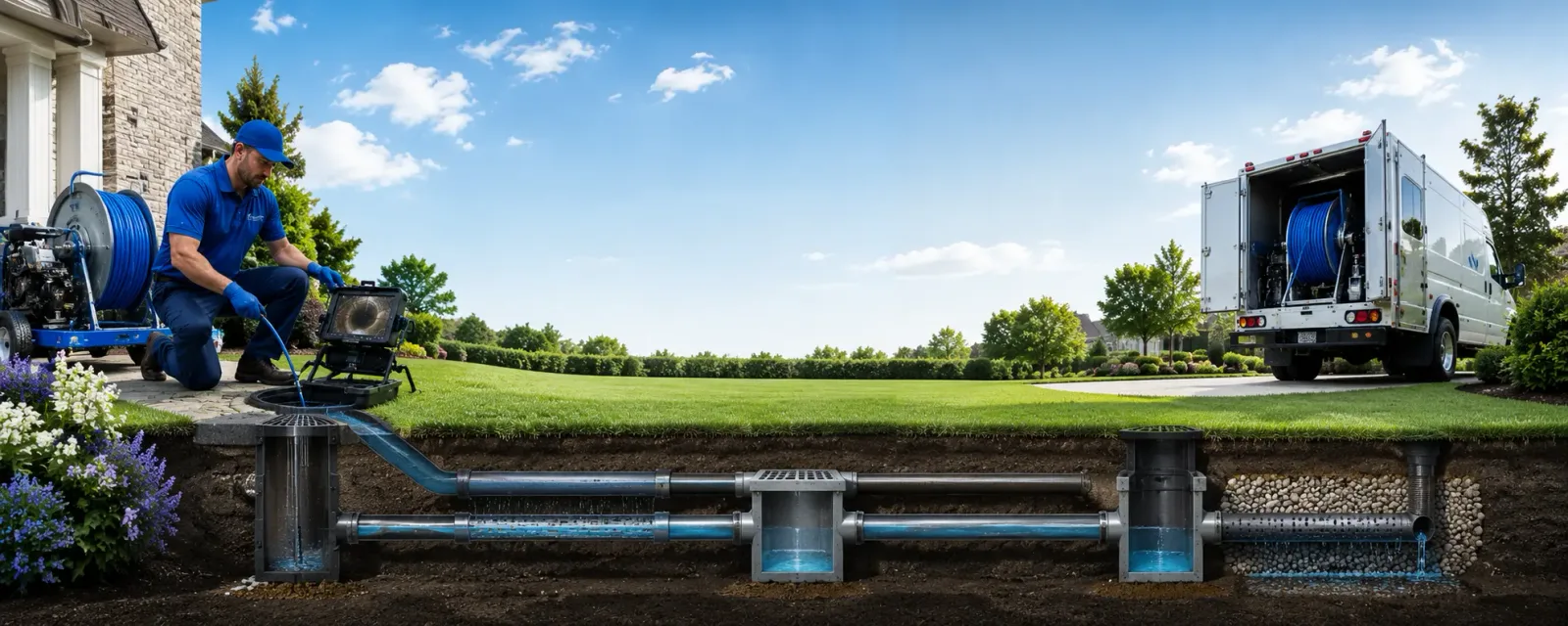 Outdoor drain cleaning information for White Pine, TN